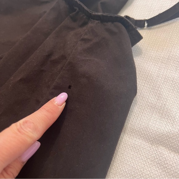 ZARA L Brown 100% cotton voluminous bubble dress with pleats NWT - Picture 12 of 15